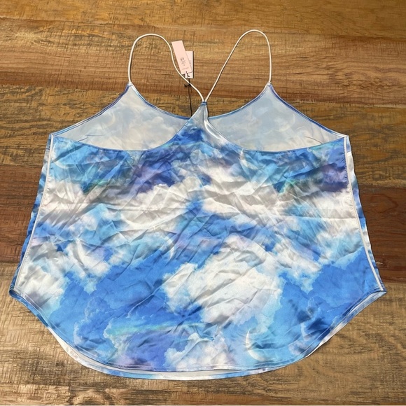 NWT VICTORIA’S SECRET Rainbow Sky Satin 2-pc Short Pajama Set top XL shorts L - Picture 5 of 14